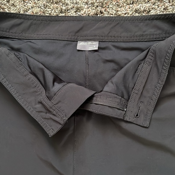 Eddie Bauer Active Adventurous Solid Black Skirt Skort, Size 6, Spandex Blend - Picture 9 of 13
